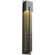 Outdoor Square Motif 1 Light 29 inch Statuary Bronze Outdoor Sconce in GU10 Halogen, Frosted Granite, XL Square