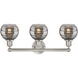Edison Rochester 3 Light 23.88 inch Brushed Satin Nickel Bath Vanity Light Wall Light