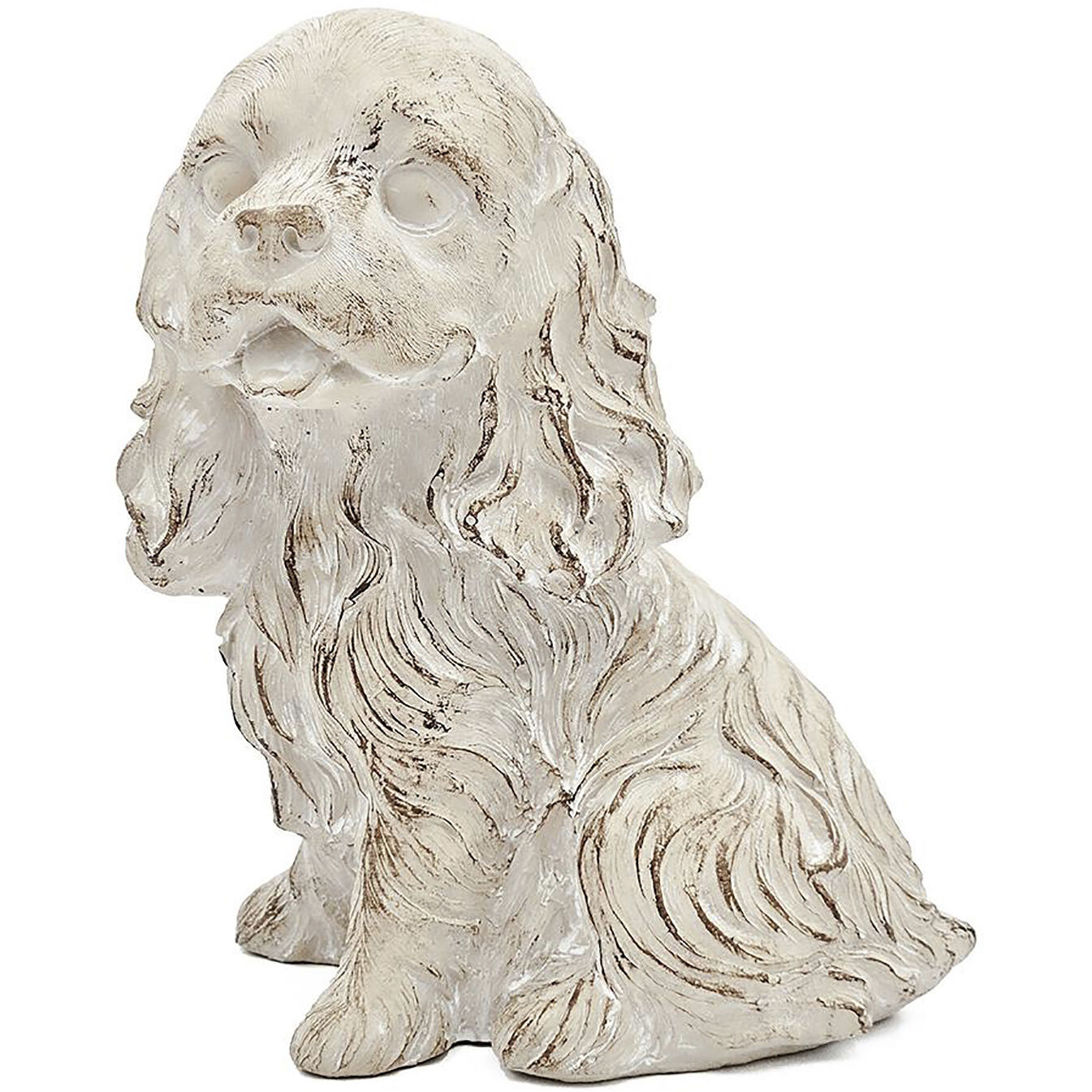 Sitting Cocker Spaniel Beige Figurine