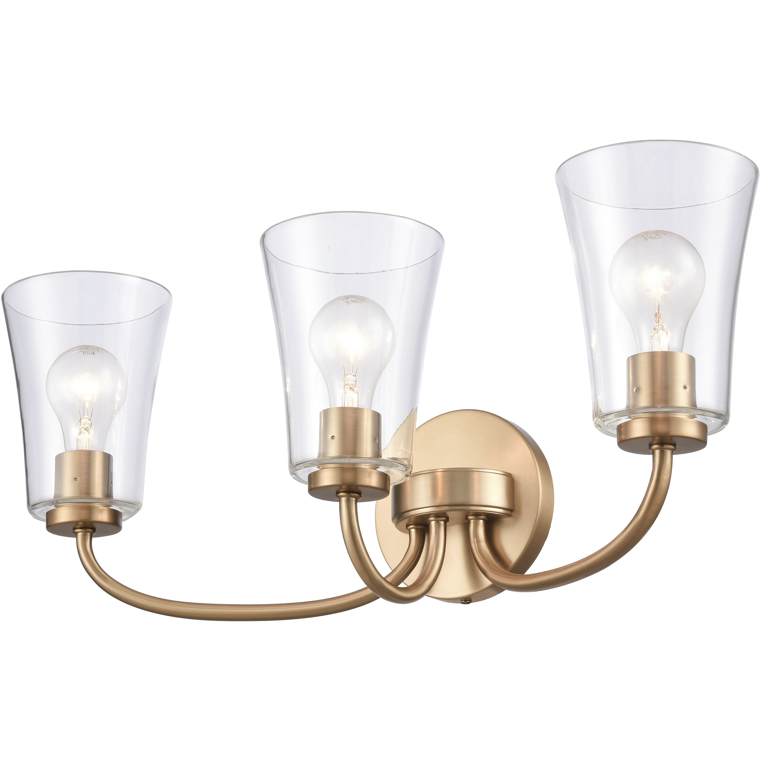 Emily Vanity Light Wall Light in Brushed Gold