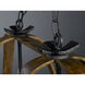 Road House 6 Light 36 inch Barn Wood and Iron Ore Linear Pendant Ceiling Light