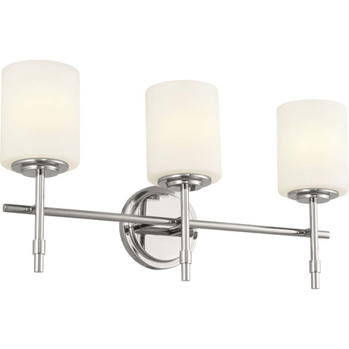 Ali 3 Light 23.25 inch Polished Nickel Bath Vanity Light Wall Light