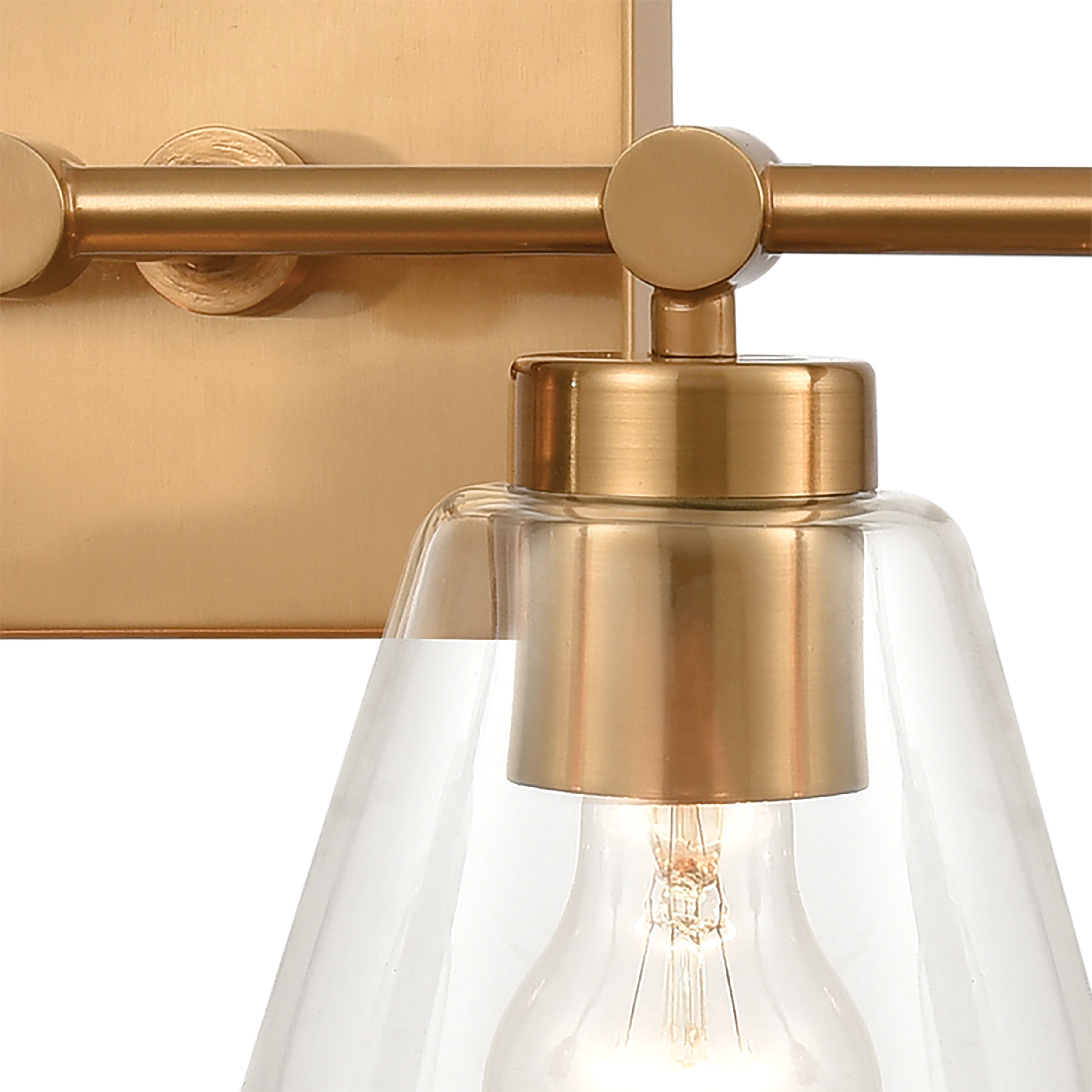 East Point Vanity Light Wall Light in Satin Brass