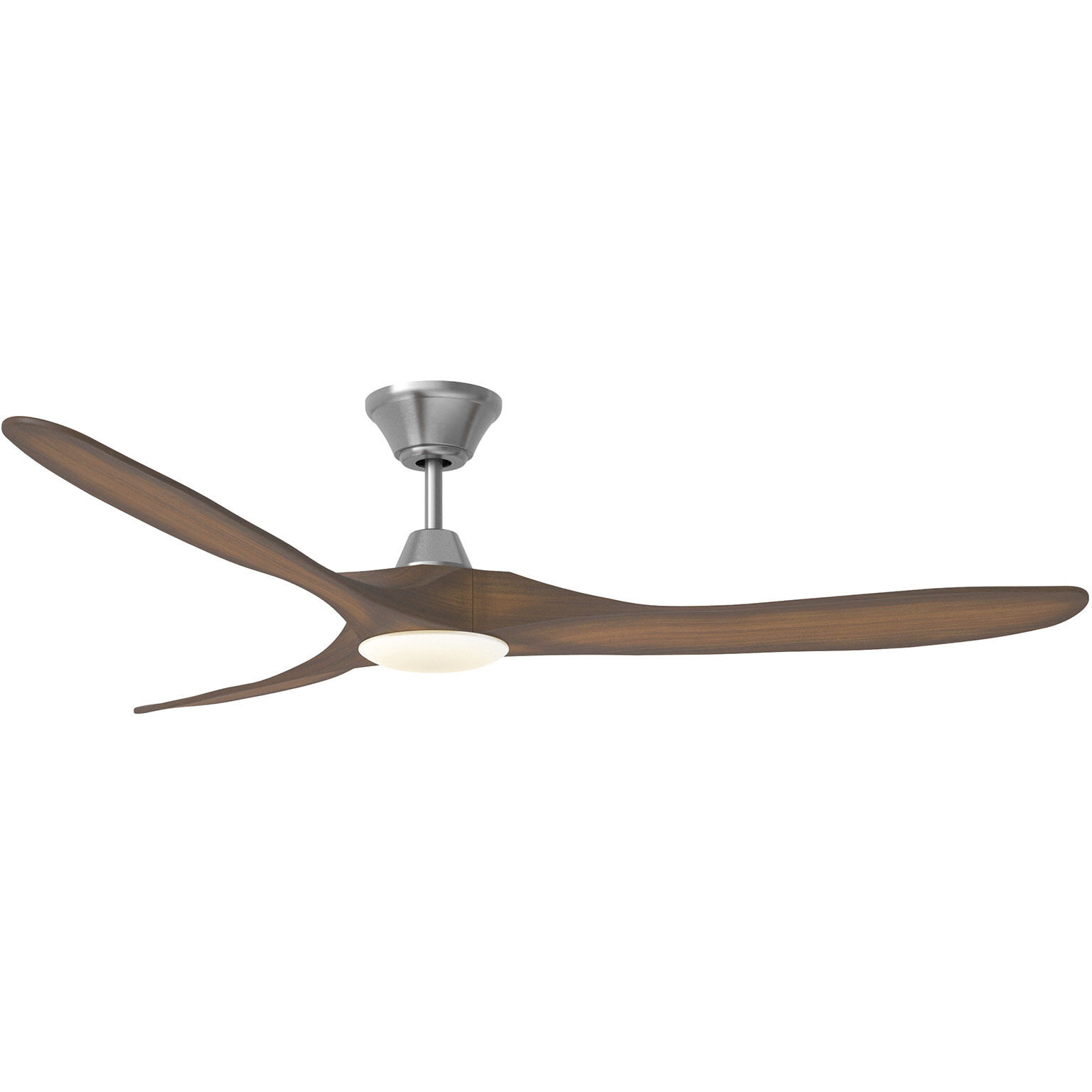 Maverick 60 inch Brushed Steel with Koa Blades Ceiling Fan
