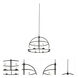 Wickenburg 8 Light 34 inch Black Iron Pendant Ceiling Light