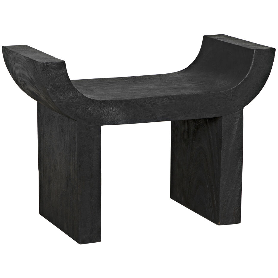 Kazuo 19.5 inch Burnt Black Stool