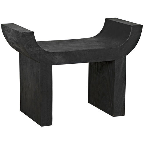 Kazuo 19.5 inch Burnt Black Stool
