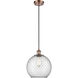 Ballston Large Farmhouse Chicken Wire 1 Light 10 inch Antique Copper Mini Pendant Ceiling Light, Ballston