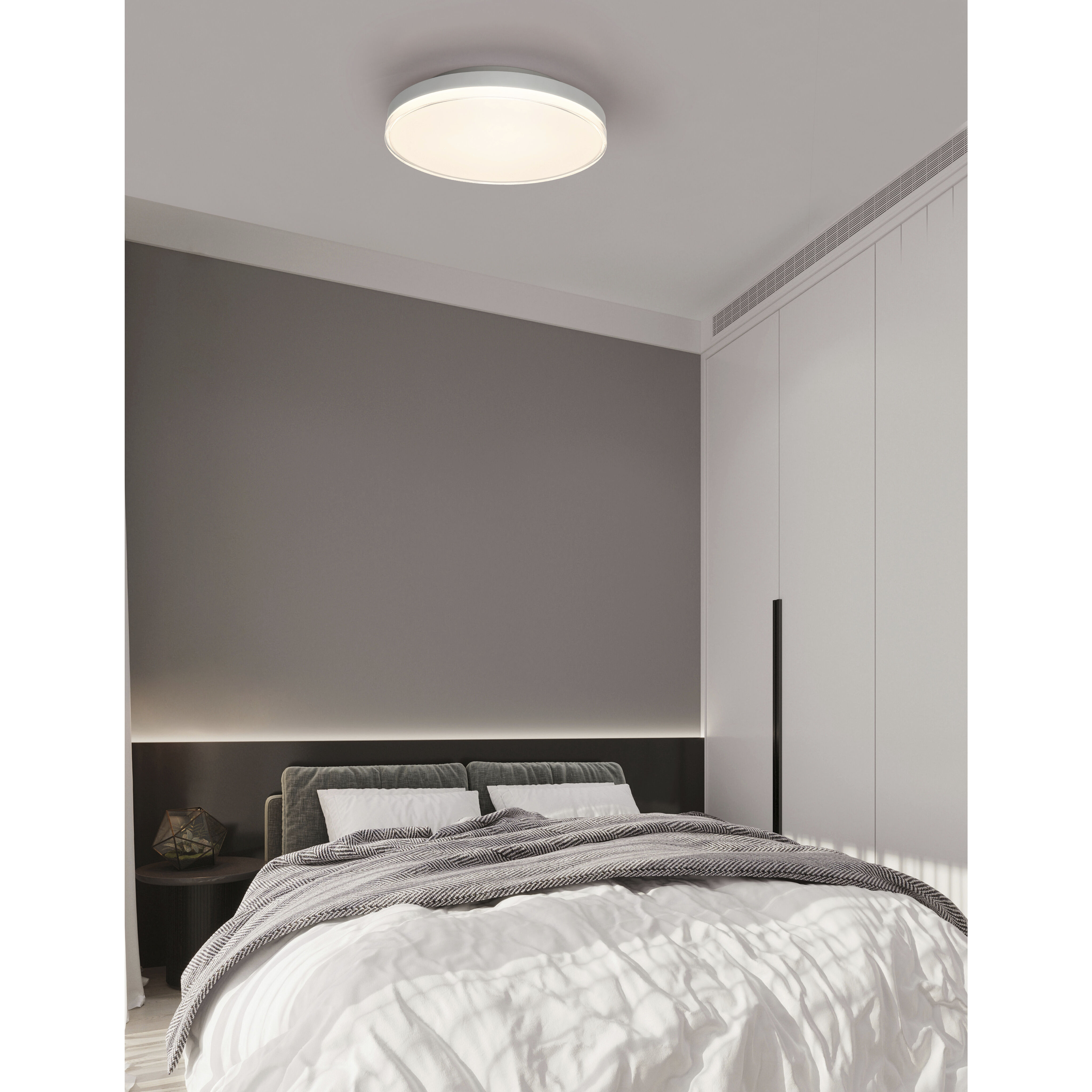 Elio LED 15.7 inch Matte White Flush Mount Ceiling Light
