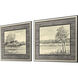 Graphite Plein Air Black and Beige and Neutral Framed Art