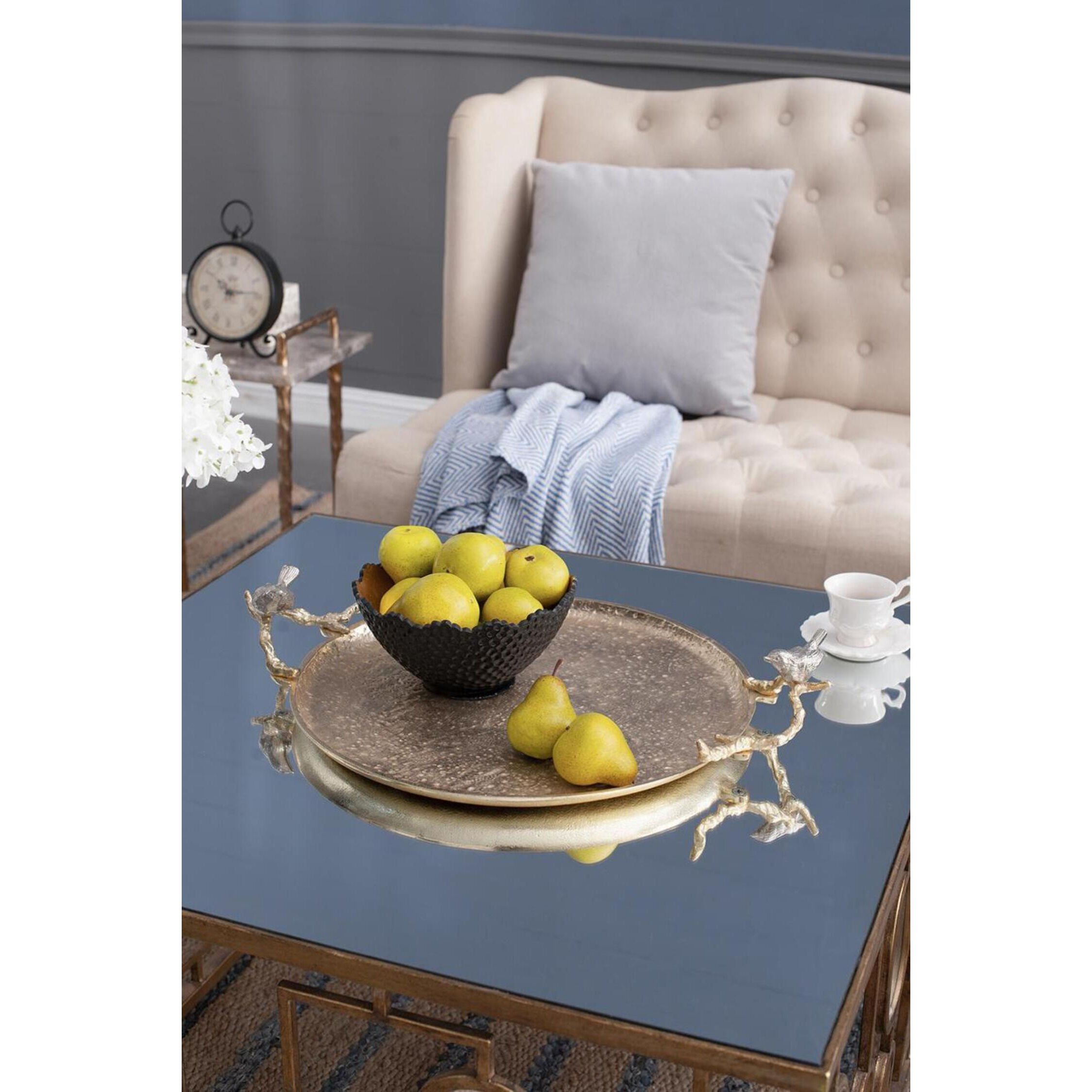 Alvada Shiny Gold Tray