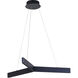 Canada LED 27 inch Black Pendant Ceiling Light