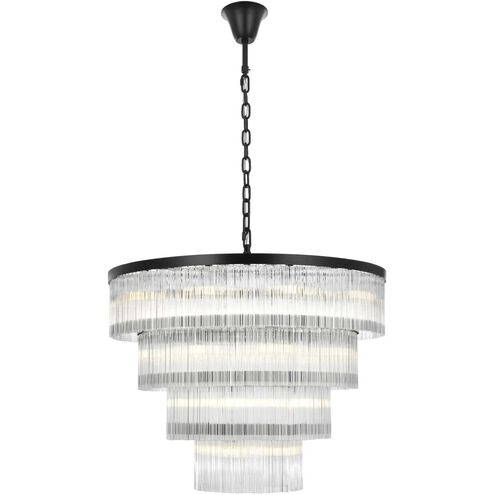 Harlow 28 Light 40 inch Black Chandelier Ceiling Light
