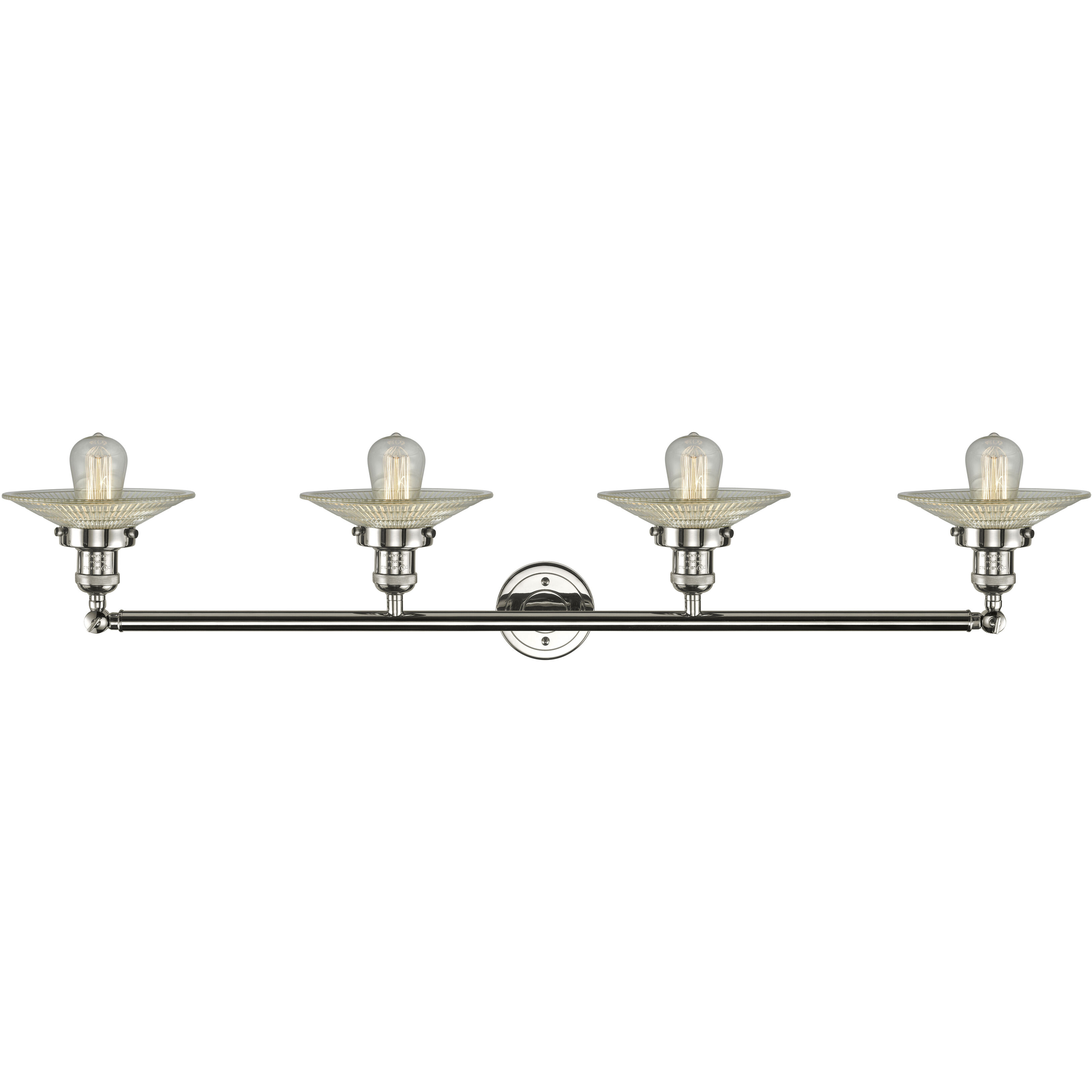 Franklin Restoration Beacon LED 42 inch Polished Nickel Bath Vanity Light Wall Light in Matte White Glass, Franklin Restoration
