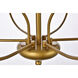 Westley 9 Light 28 inch Brass Pendant Ceiling Light