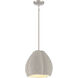 Sima 1 Light 12.25 inch Burnished Nickel Pendant Ceiling Light