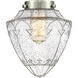 Franklin Restoration Bullet LED 7 inch Polished Nickel Mini Pendant Ceiling Light in Seedy