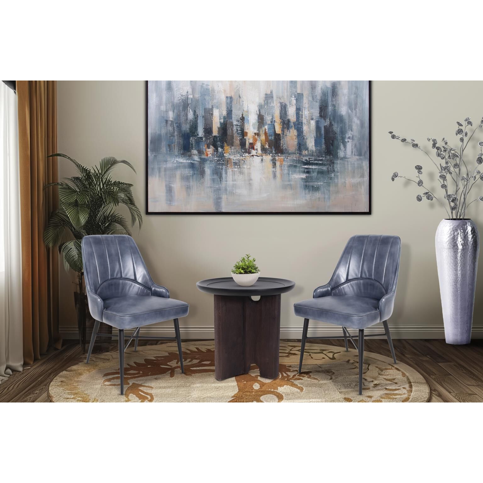Melbourne Blue Accent Chair