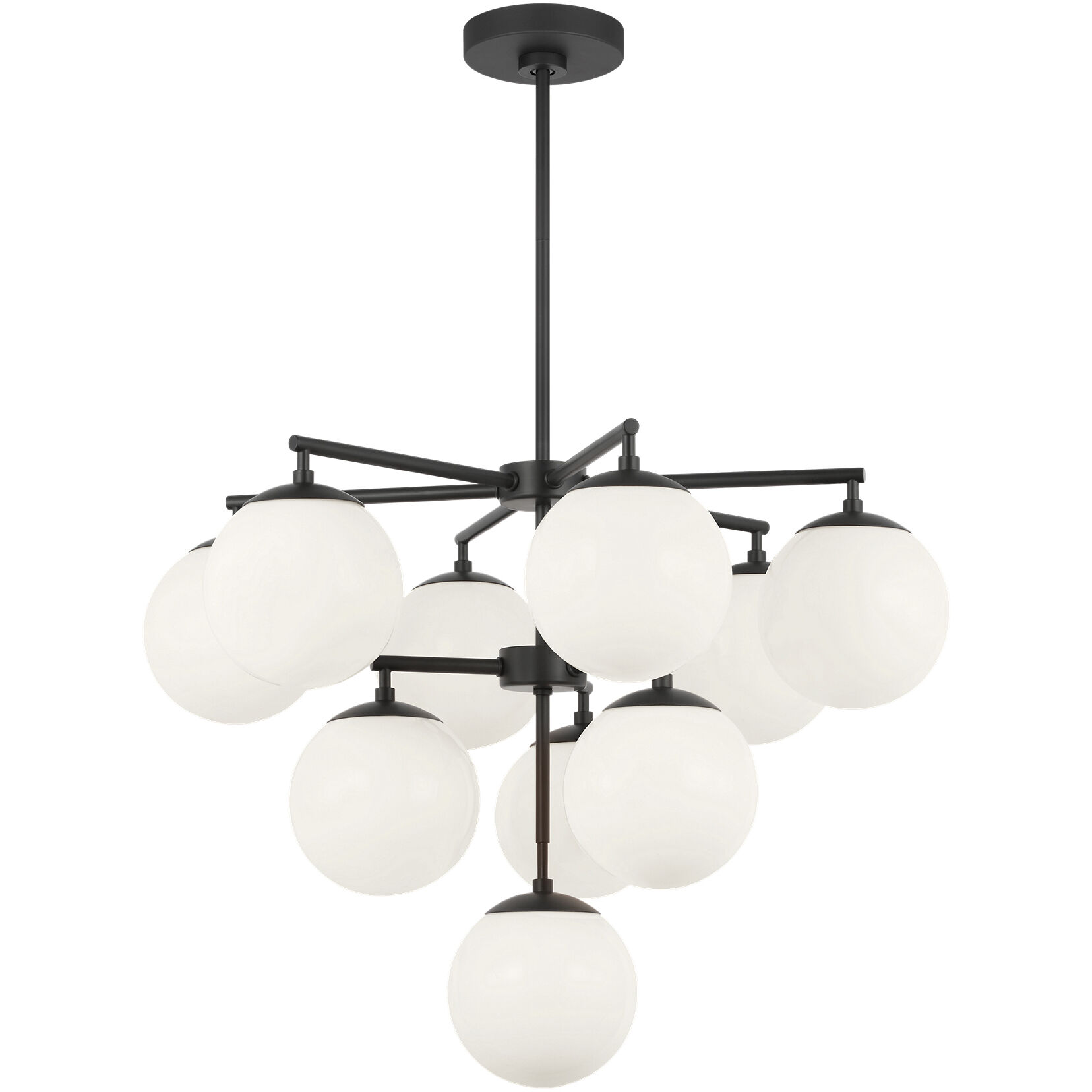Nube LED 26 inch Midnight Black Chandelier Ceiling Light