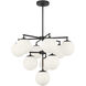 Nube LED 26 inch Midnight Black Chandelier Ceiling Light