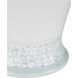 Ketty 31.25 inch 150 watt White and Light Blue Table Lamp Portable Light