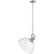 Yep Hines 1 Light 13.5 inch Pewter Pendant Ceiling Light in Seeded Glass, Large