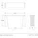 Antonine 63 inch White Faux Marble Console