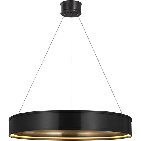 Chapman & Myers Connery LED 30 inch Bronze Ring Chandelier Ceiling Light