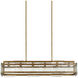 Countervail 6 Light 39.5 inch Antique Brass Chandelier Ceiling Light