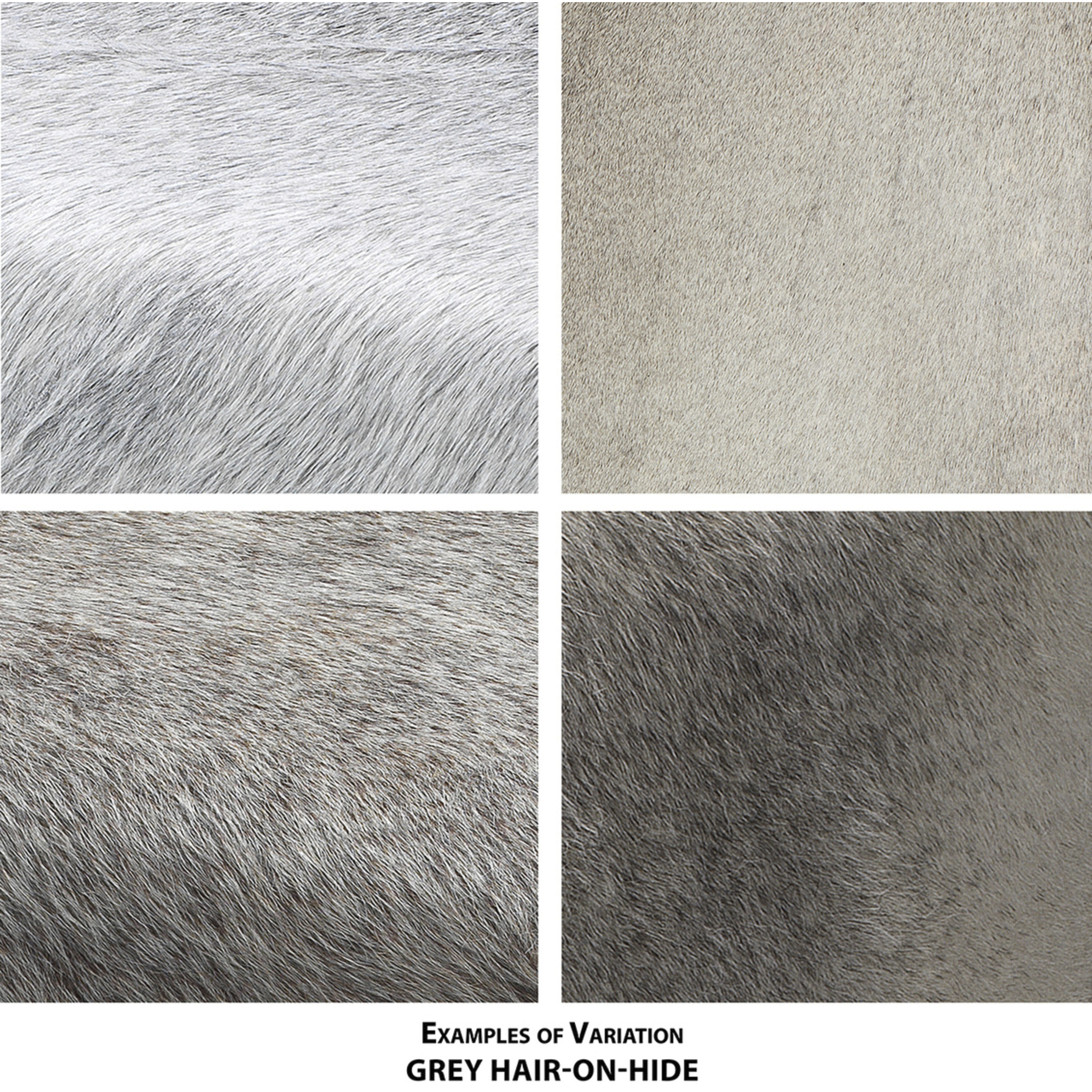 Shelby 27 inch Grey Hide & Nickel Metal Counter Stool in Grey Hide and Nickel Metal