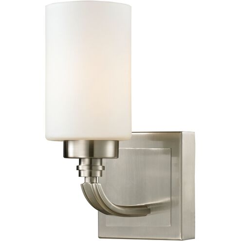 Dawson 1 Light 6 inch Brushed Nickel Vanity Light Wall Light in Incandescent