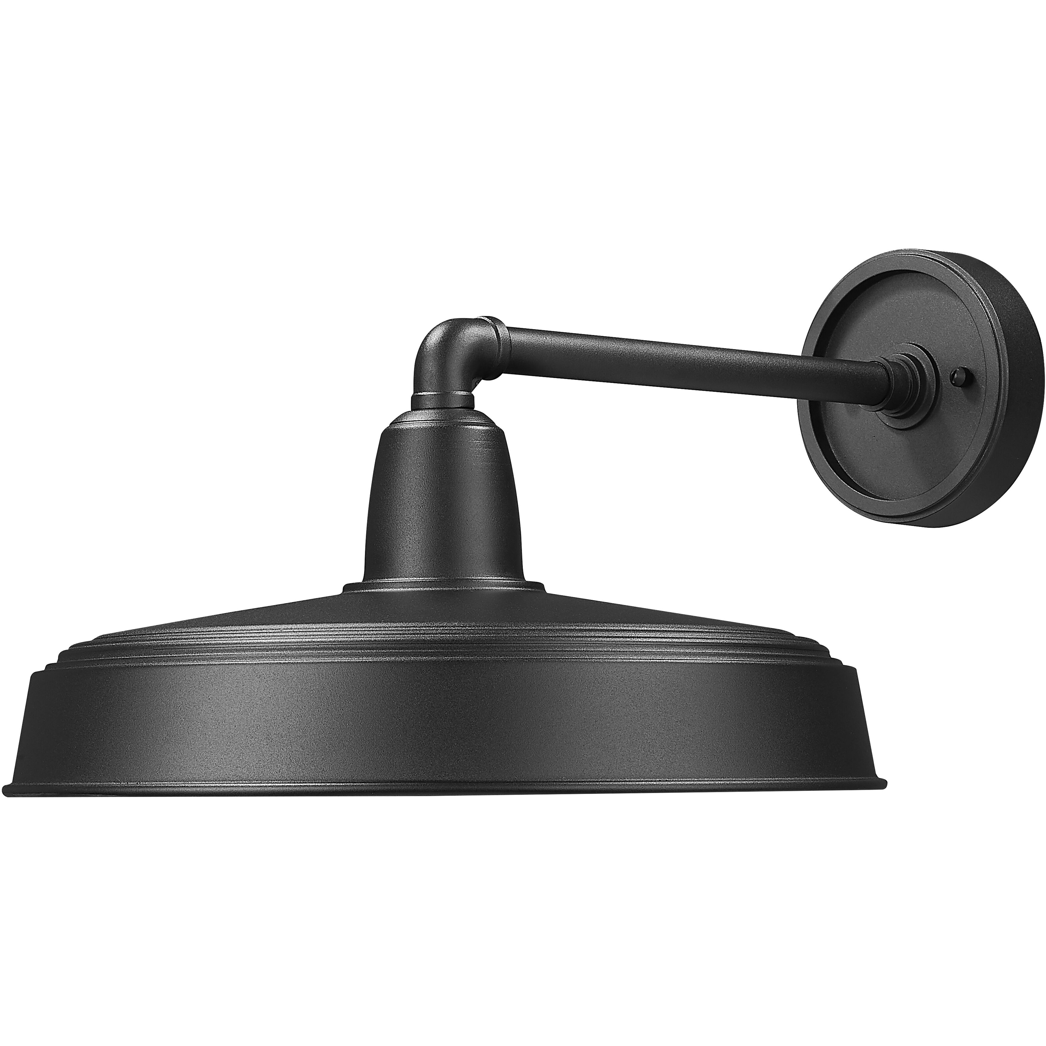 RLM 1 Light 9.5 inch Sand Black Outdoor Wall Light