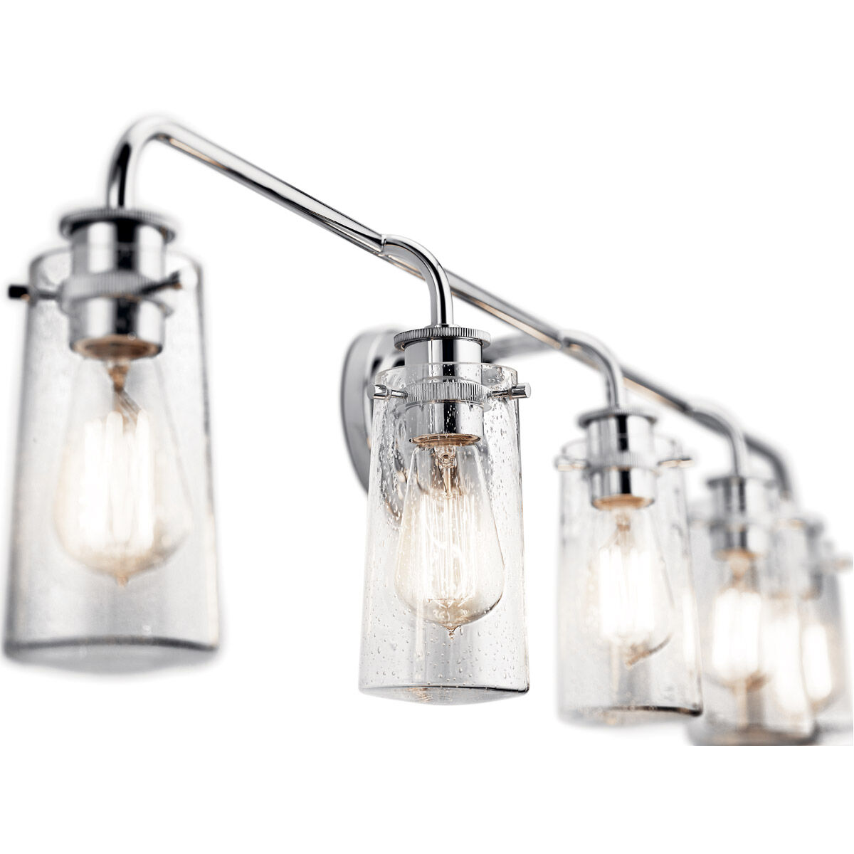 Braelyn 5 Light 44 inch Chrome Wall Mt Bath 5 Arm Or More Wall Light