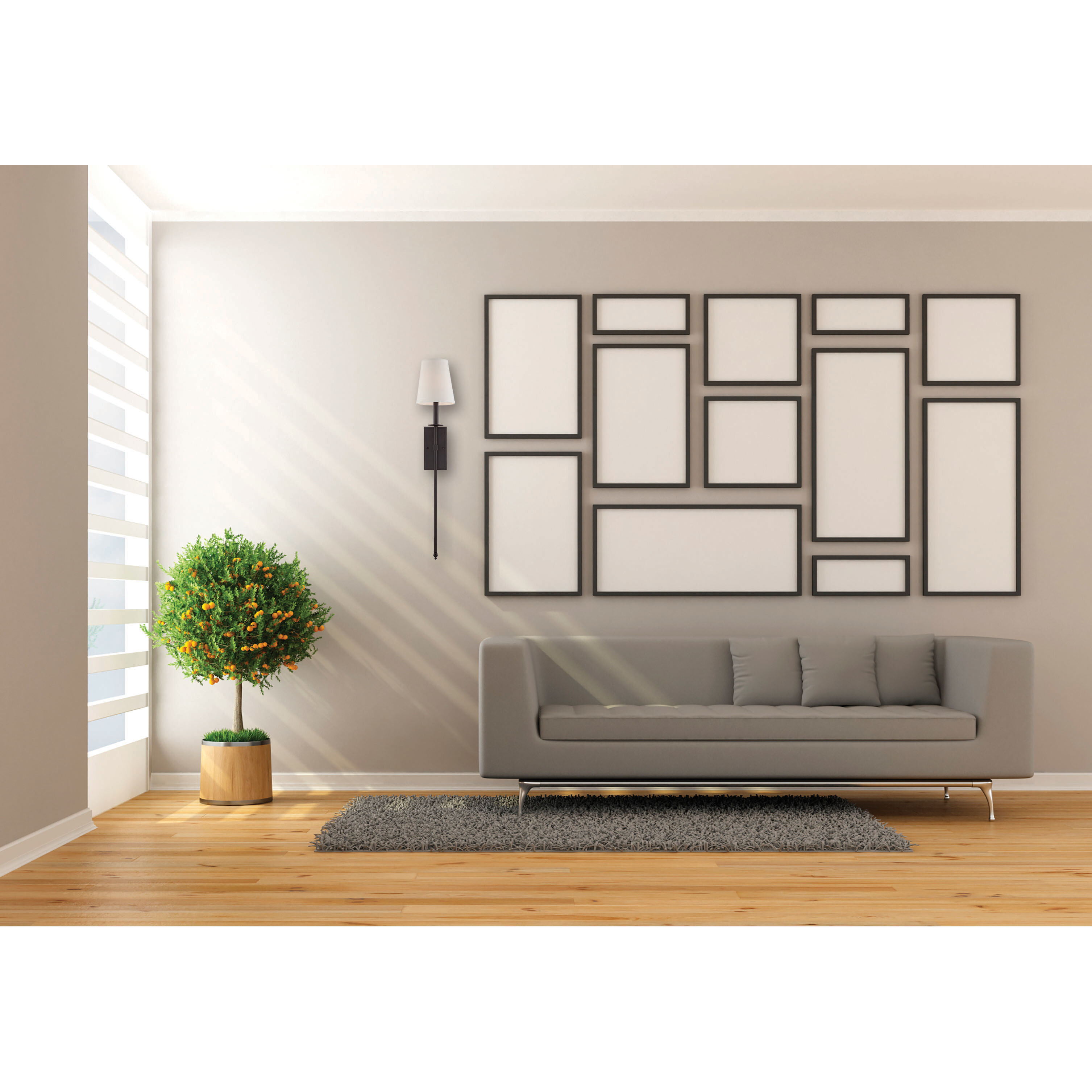 Monroe 1 Light 6.75 inch Classic Bronze Wall Sconce Wall Light, Essentials