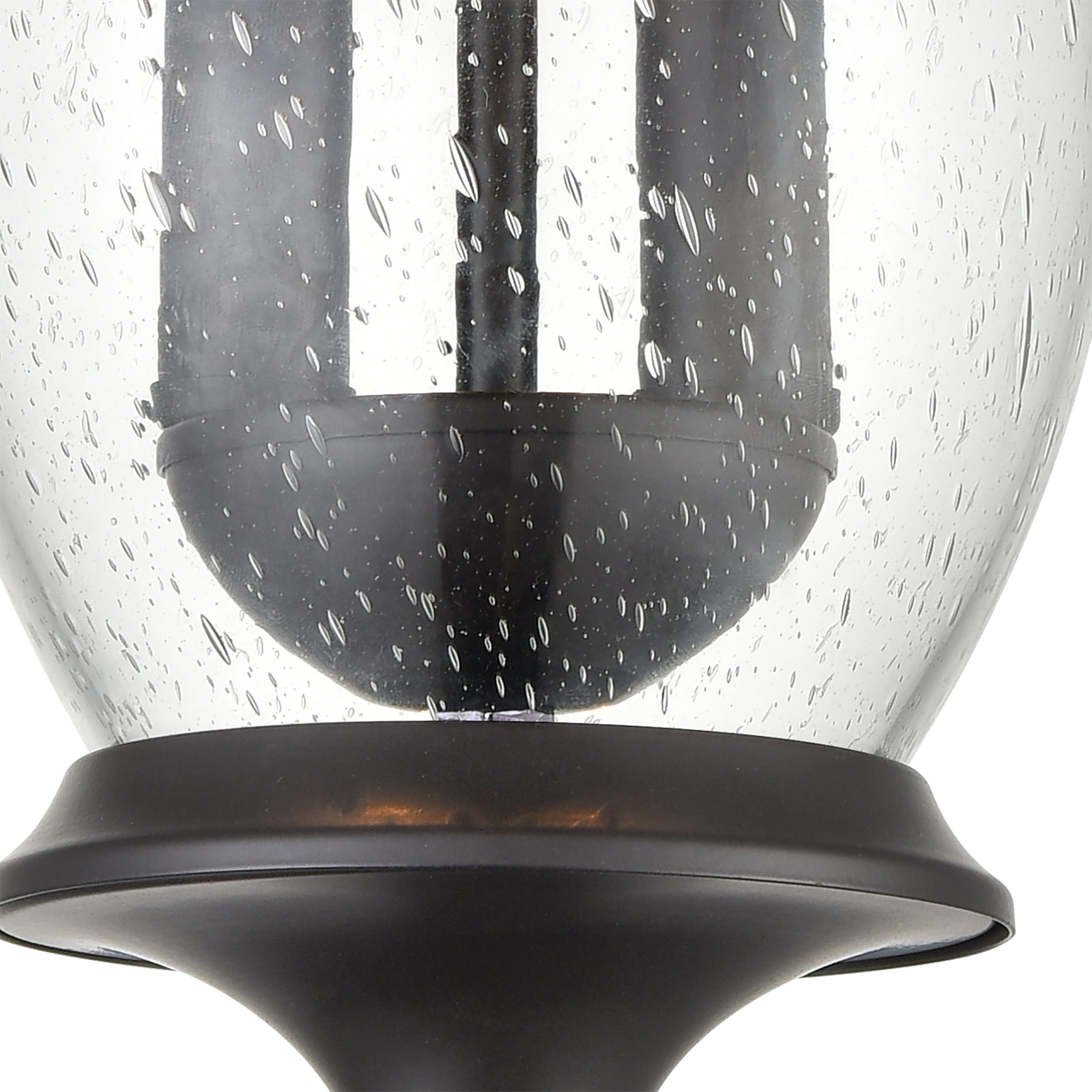 Trinity 2 Light 9 inch Oil Rubbed Bronze Outdoor Flush Mount