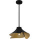 Wisp 1 Light 14.5 inch Matte Black Pendant Ceiling Light