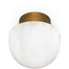 Parker LED 7.75 inch Natural Brass Flush Mount Ceiling Light