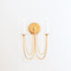 Plumette 2 Light 14 inch Gold Leaf Wall Sconce Wall Light