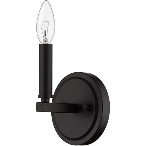 Sawyer 1 Light 5 inch Matte Black Sconce Wall Light