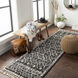 Berber Shag 87 X 31 inch Charcoal Rug in 2.5 x 8, Runner