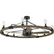 Sawyer 44 inch Matte Black with Driftwood with Driftwood Gray Blades Fan