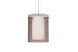 Pahu 1 Light Satin Nickel Pendant Ceiling Light in Transparent Smoke/Opal Glass, Incandescent