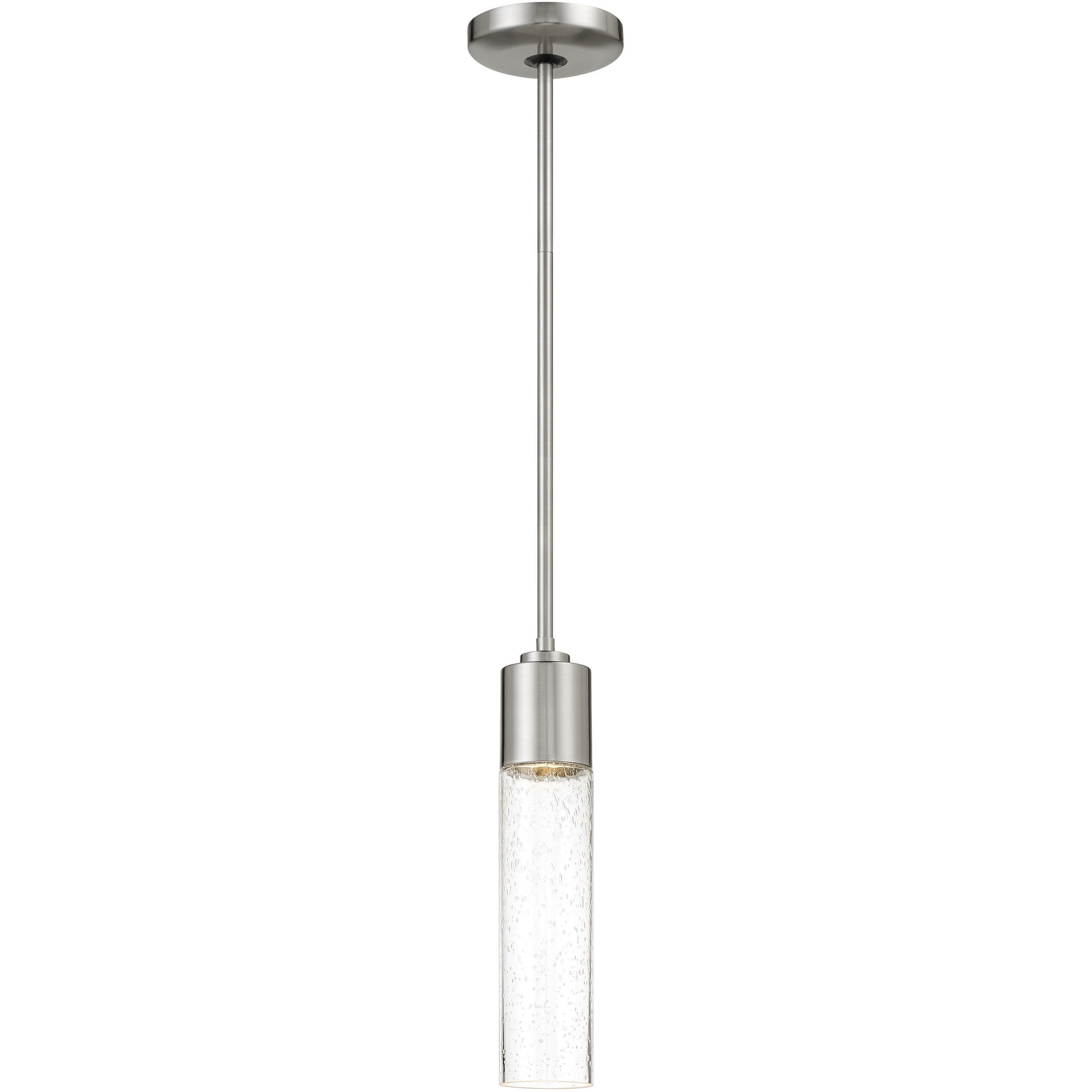 Light Rain LED 4.88 inch Brushed Nickel Mini Pendant Ceiling Light