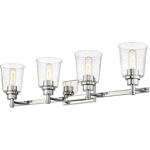 Bohin 4 Light 32 inch Chrome Vanity Wall Light