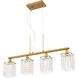 Taylor 4 Light 31 inch Brass Pendant Ceiling Light