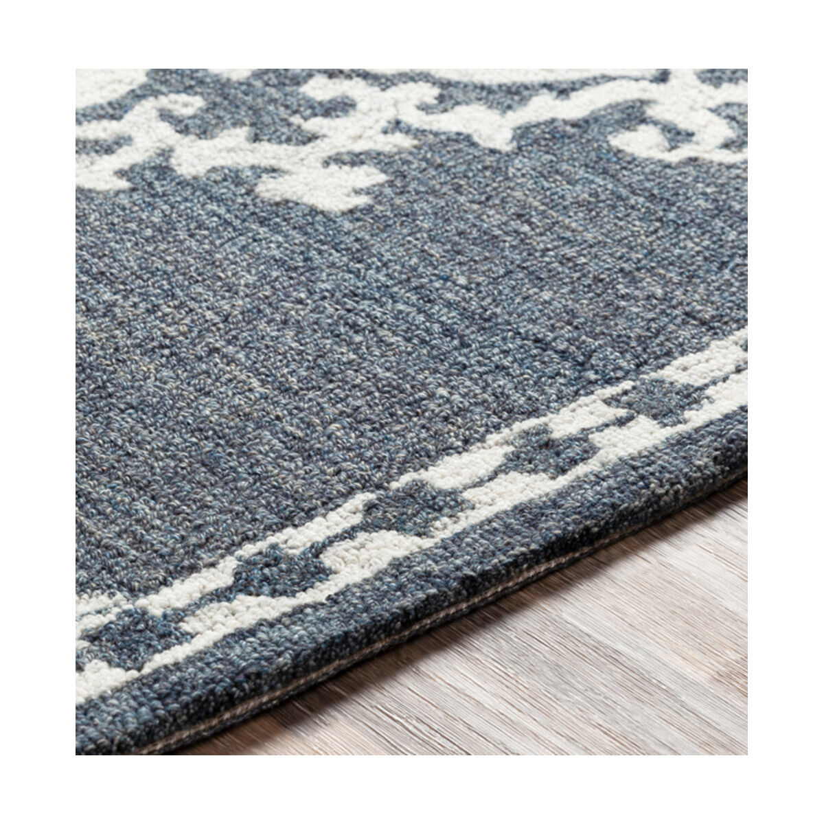 Granada 72 X 72 inch Charcoal/Cream Rugs in 6 Ft Round