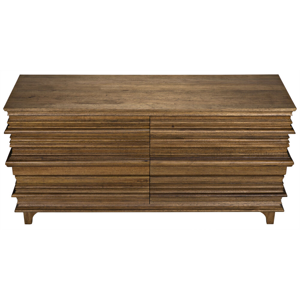 Bernard Dark Walnut Dresser, 6 Drawer