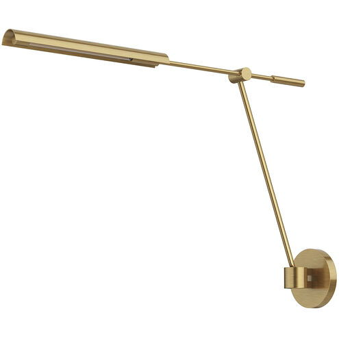 Astrid LED 26.18 inch Metal Shade and Vintage Brass Bath Vanity Wall Light