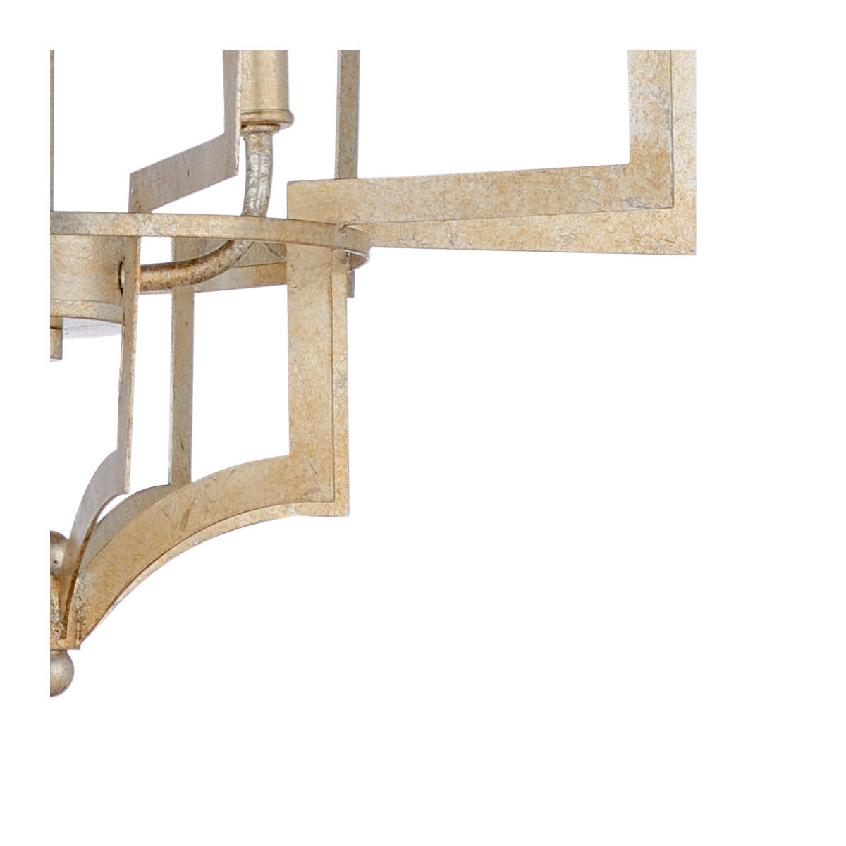 Wildwood 3 Light 18 inch Antique Silver Leaf Chandelier Ceiling Light