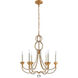 Niermann Weeks Milan 6 Light 29.25 inch Venetian Gold Chandelier Ceiling Light, Medium